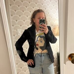 Burberry Brit Short Wool Pea Coat - US 2 (Fitted)